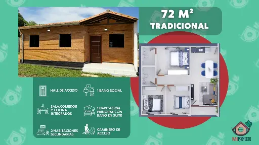 CASA FACHADA TRADICIONAL 72 M2 